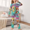 thumbnail image 2 of Super Kitties Long Sleeve Top And Pants 2 Piece Pajama Set, 2 of 8