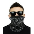 thumbnail image 2 of Multi Functional Tube Bandana | Classic Paisley Bandana Pattern - 15PK Black/White Paisley CA4225, 2 of 4