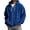 Dark Blue, variant on Oversized Full Zip Hoodies Mens Long Sleeve Drawstring Hooded Sweatshirt Baggy Corduroy Fall Winter Drawstring Athletic Jackets for Men
