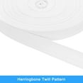 thumbnail image 3 of Twill Tape, 1Pack 45 Yard x 25mm - Cotton Fabric Ribbon, Roll Herringbone Tape for Clothing, Bags (White), 3 of 5