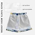 thumbnail image 3 of FORMRS Boys Swim Trunks Quick Dry Mesh Liner Boardshorts Sizes XS-XL, Retro Plaid Lemon, 3 of 7