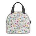thumbnail image 2 of Goofa Chemical Flasks And Test Tubes Pattern Lunch Bag ,Insulated Lunch Box, Small Leakproof Cooler Food Lunch Containers Reusable High Capacity Lunch Tote Bags, 2 of 8