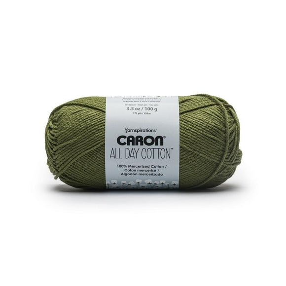 Caron® All Day Cotton™ #4 Worsted (Medium) Cotton Yarn, 3.5oz/100g 173 Yards
