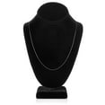 thumbnail image 4 of 14K Solid White Gold Necklace | Box Link Chain | 20 Inch Length | .60mm Thick | With Gift Box, 4 of 7