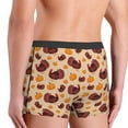 thumbnail image 5 of Daiia Thanksgiving Turkey and Pumpkin Men's Underwear Boxer Briefs, Cotton Stretch Moisture-Wicking Underwear-Large, 5 of 9