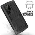 thumbnail image 4 of Samsung S23 Ultra Rugged Full-Body Case, Metal Bumper Built-in Screen Protector&Kickstand,Dustproof Drop-Proof,Full Body Protection Heavy Duty Military Cover For Samsung Galaxy S23 Ultra, Black, 4 of 8