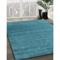 thumbnail image 2 of Ahgly Company Indoor Round Contemporary Blue Ivy Blue Abstract Area Rugs, 7' Round, 2 of 6