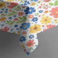 thumbnail image 3 of Pioneer Flower Floral Print Pattern Rectangle Tablecloth 60"x84", Waterproof Polyester Table Cloth, Wipeable Spillproof for Dining Camping Indoor Outdoor, 3 of 5