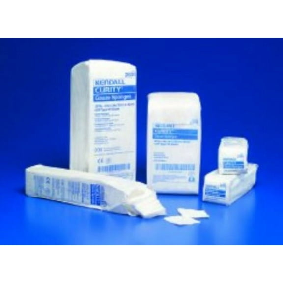 COVIDIEN Sponge Dressing Curity Cotton 12-Ply 4 X 8" Square #2835-BG