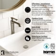 thumbnail image 2 of Karran Usa Qm160412 Quattro Matte Collection 23" Acrylic / Solid Surface Vessel Bathroom, 2 of 7