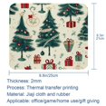 thumbnail image 5 of Christmas Tree Square Desk Mat Gaming Mouse Pad, 8.3x9.8 Inch Non-Slip Rubber Bottom Printed Design - Suitable for Office and Gaming, 5 of 6