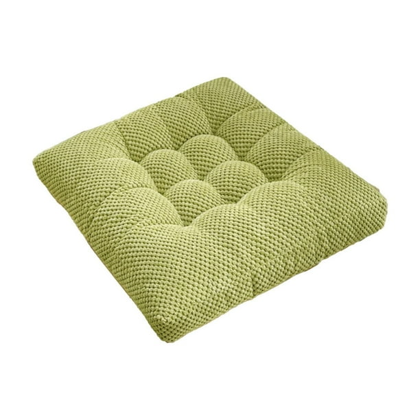 Sofa Vama Ropa de Cama Cojín de terciopelo grueso para silla, sofá, ventana flotante, tatami, asiento de coche, futón para arrodillarse, lavable, tamaño 17,72 x 17,72 pulgadas for Navideño