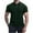 Army Green, variant on Men's Slim Fit Lapel Muscle Polo Shirt Textured Knit Polo Shirt Short Sleeve Button Shirt Casual Fashion