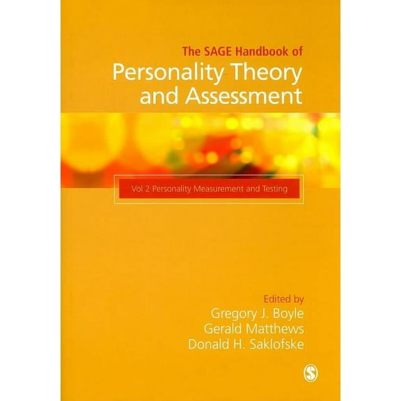The SAGE Handbook of Personality Theory and Assessment: Volume 2, (Hardcover)