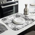 thumbnail image 2 of Sunflower Kitchen Mat for Dish Drying, Microfiber 16x18 Inch Pad, Absorbent and Foldable Drainer Mat for Sink or Countertop, 2 of 5