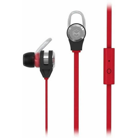 MQbix MQET39BK Platinum2 High Performance Secure-Fit Earphones with Tangle-Free Flat Cable and Mic - (Best High End Earphones)