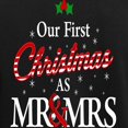 thumbnail image 3 of CafePress - Cute Our First Christmas As Mr. &Amp; Mrs. Pajamas - Women's Short Sleeve Print T-Shirt and Pants Dark Cotton Pajama Set, 3 of 7
