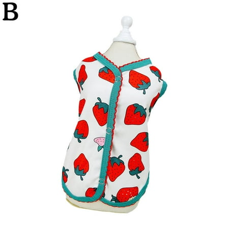 Fruit Pattern Pet Clothing Dog Vest Puppy Clothes Cat Clothing B1G5