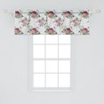 thumbnail image 2 of Ambesonne Floral Window Valance, Botanical Blossoms Art, 54" X 18", Off White and Reseda Green, 2 of 3