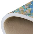 thumbnail image 5 of SKYSONIC Doormat Embroidered Floral Print Lightweight Non Slip Indoor Outdoor Entryway Rugs Floor Mat for Bathroom Kitchen Entrance 23.6 x 15.7 inches, 5 of 5