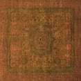 thumbnail image 1 of Ahgly Company Indoor Square Abstract Orange Modern Area Rugs, 8' Square, 1 of 4