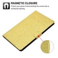 thumbnail image 3 of Galaxy Tab A 10.1 2019 Case, Dteck Glitter Sparkle PU Leather Folio Case Multi-angle Viewing Stand Protective Cover with Card Slots for Samsung Galaxy Tab A 10.1 2019 Model sm-T510 T515, Gold, 3 of 6