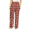 thumbnail image 3 of Xecao Cute Pig with Coins Women's Straight Lounge Pajama Pants: The Epitome of Relaxed Sleepwear, 3 of 9