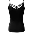 thumbnail image 3 of H2H WOMENS Uique Front Strappy Detail Comfortable Cami Top BLACK US 2XL/Asia 2XL (AWTTK0497), 3 of 5