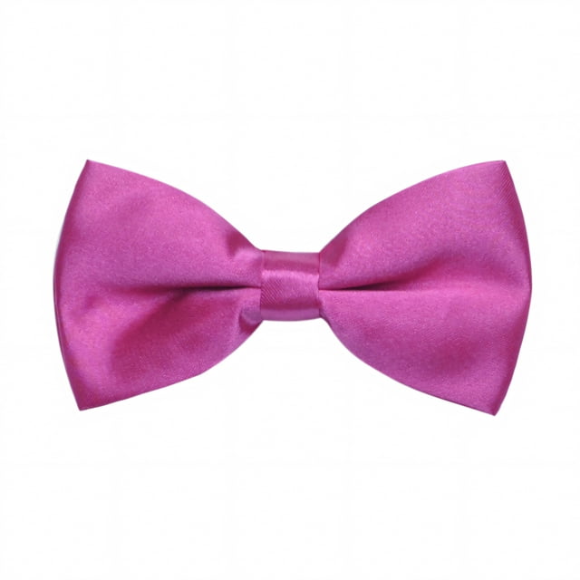 TOPTIE Smoking Formel pour Homme Nœud Papillon en Satin Uni Nœud Papillon Classique Pré-Noué - Rose Rouge - 1 Paquet