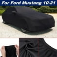 thumbnail image 4 of Stretch Satin Car Cover for Ford Mustang GT 2010-2021, Outdoor Car Cover All Weather Waterproof Dustproof Breathable Luxurious Soft for Underground Garage, for Car Length 181-195inch, 4 of 10