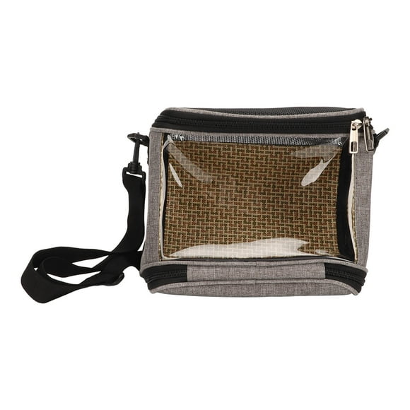 Sac à Dos pour Oiseaux, Sac de Transport pour Oiseaux Léger en Rotin Tressé pour Voyage pour Petit pour Mini Ara Macao Écarlate pour Marche pour Petit Lézard Gris,Bleu