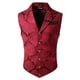 thumbnail image 1 of Chaleco de traje de estilo corte de hombre: chaqueta sin mangas de poliéster, color liso, ocio de moda, tallas S-XXXL para trabajo/fiesta, 1 of 7