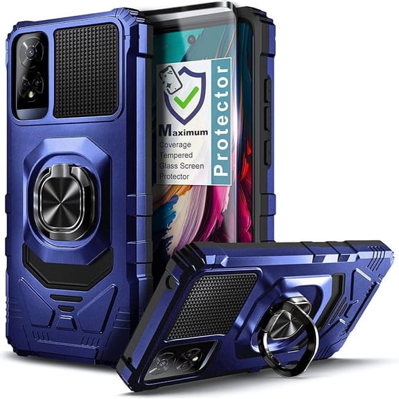 NGB SUPREMACY For TCL 50 SE Phone Case Built-In Kickstand Magnetic Car Mount TCL 50 SE Case