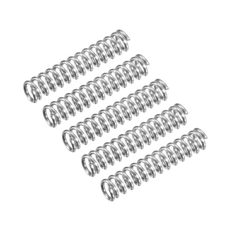 

Compression Spring 5 Pack 304 Stainless Steel 3mm OD 0.5mm Wire 15mm Length