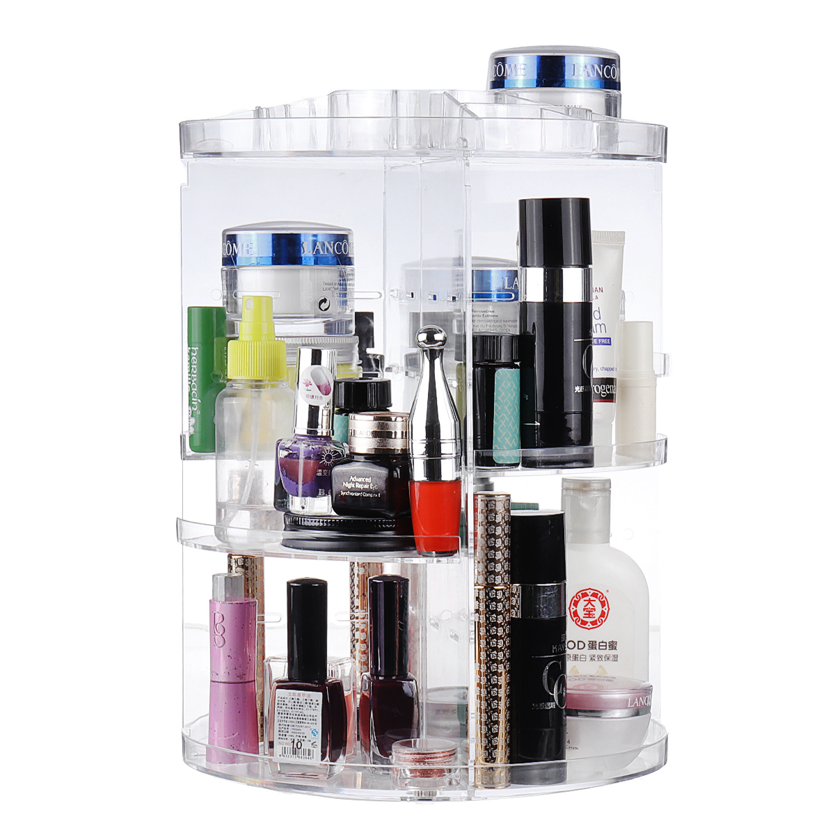 Makeup Organizer 360Degree Rotating, Adjustable Makeup Cosmetics