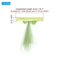 thumbnail image 2 of Uxcell Stretch Satin Chair Sashes Bows Chair Bands Decoration Mesh Yarn Floating Tied Green 12, 2 of 6