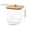 A, variant on Upgraded Clear Plastic Laundry Pod Storage Bin, Wooden Lid, Stackable Detergent Organizer for Laundry Room, 4.57"x4.57"x4.57" C