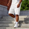 thumbnail image 2 of Garbnen Corduroy Shorts Men Elastic Waist Wide Leg Mens Athletic Shorts Lightweight Big and Tall Gym Outdoor Bermuda Shorts Men with Pockets White XXL, 2 of 9