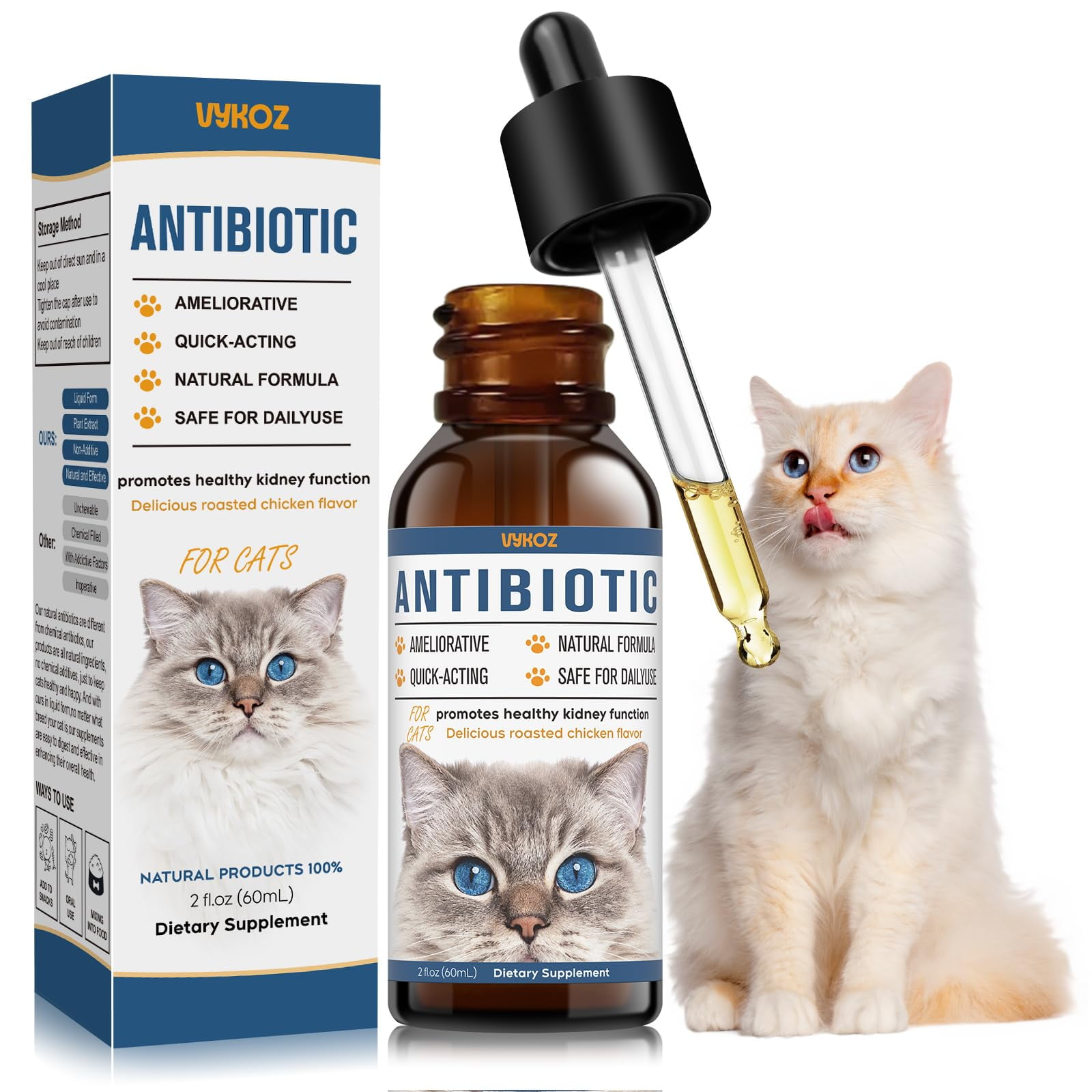 Antibiotics for Cats, Natural Antibiotic for Cats, Pet Cat Antibiotics Supports Immune & Cats Allergy Relief, Cats Multivitamin, Cats UTI Antibiotics, Chicken Flavour - 2 Fl Oz / 1 Pack C42 - Walmart.com Antibiotics for Cats, Natural Antibiotic for Cats, Pet Cat Antibiotics Supports Immune & Cats Allergy Relief, Cats Multivitamin, Cats UTI Antibiotics, Chicken Flavour - 2 Fl Oz / 1 Pack C42 - Walmart.com