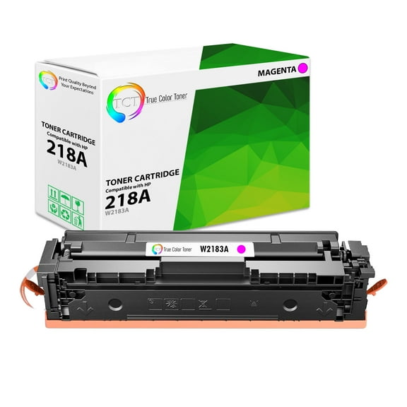 TCT 218A Magenta Toner Cartridge - Premium Compatible Replacement WITH CHIP - not compatible with "-e" suffix printers