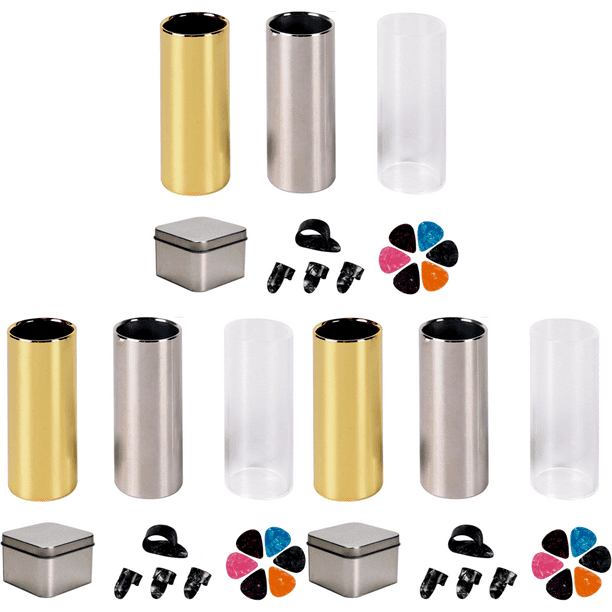 Peggybuy Guitar Slide Set Guitar Slide Bar Acoustic Guitar Slides for ...