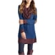 thumbnail image 1 of Moda mujer Casual apenado Patchword bufanda cuello blusa manga larga Tops Fridja  FKASFK3502, 1 of 9