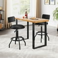 thumbnail image 2 of Costway Counter Height Barstool Set of 2 with Padded Seat & Back Footrest Metal Frame, 2 of 8