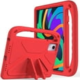 thumbnail image 3 of SaniMore for Lenovo Tab M11 11" 2024 EVA Kids Case, Skid-Proof Texture Case with Holder & Foldable 2 in 1 Kickstand Pencil Holder Shockproof Protective Case for Boys Girls, Red, 3 of 7