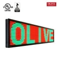 thumbnail image 2 of OLIVE LED Sign 3Color RGY 12"x31" IR Programmable Scroll. Message Display EMC, 2 of 3