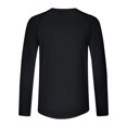thumbnail image 4 of M-5X Mens Plus Size T-Shirts Big & Tall Long Sleeve Sun Protection UV Shirts Pullover Slim-Fit Solid Lightweight Athletic Workout Tees Tops, 4 of 7