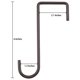 thumbnail image 2 of Ganchos De 6 Piezas, Estante De Flores De 6 Pulgadas, Barandilla En Forma De S Para Colgar En La Pared, Soporte Resistente Para Interiores Y Exteriores, Perchas Para Patio, Plantas Y Jardín Speravity PT002111-00, 2 of 6