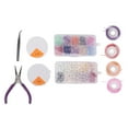 thumbnail image 3 of Jewelry Making Kit, DIY Jewelry Making Kit  Artificial Pearls Glass Colorful Beads Bead Assortments Arts Crafts Gift Elastic Thread Jewelry Making Set Jewelry Beading Supplies With, 3 of 8