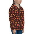 thumbnail image 5 of Rocae fall Maple leaf for Zip Up Hoodies for Teen Sweatshirt with Hood-Small, 5 of 6