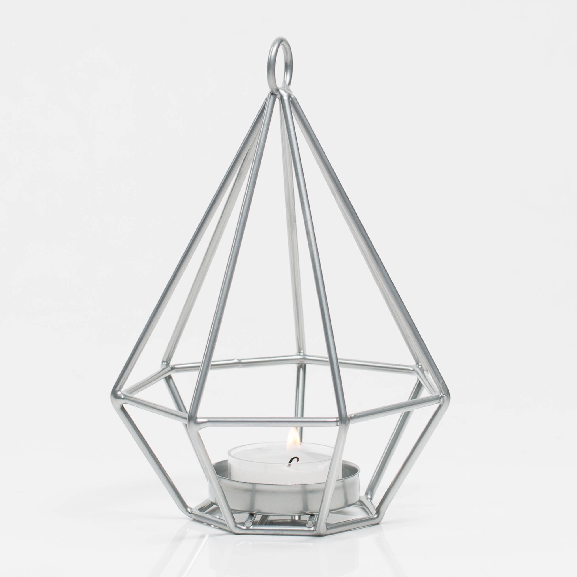 Transparent Spaas 6 Candle Holders Highlight Square Glass 